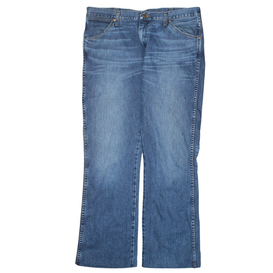 Wrangler Men's Blue Straight Leg Jeans 36W 34L Regular Fit