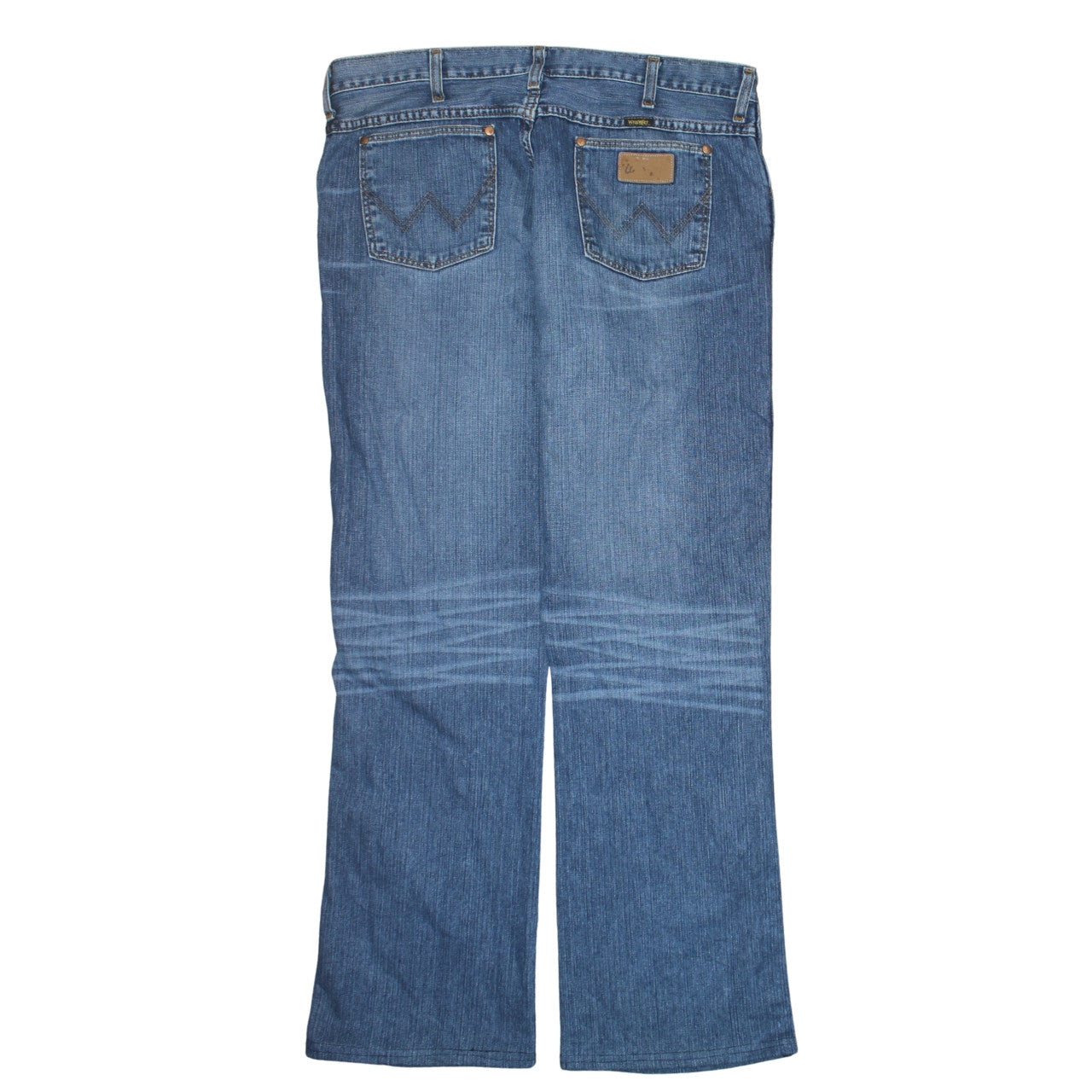 Wrangler Men's Blue Straight Leg Jeans 36W 34L Regular Fit