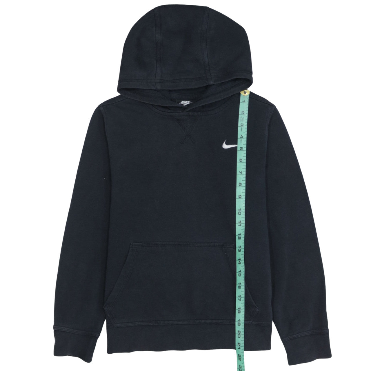 Nike Boys Black Pullover Hoodie 12-13 Years Fleece Lined Sweatshirt