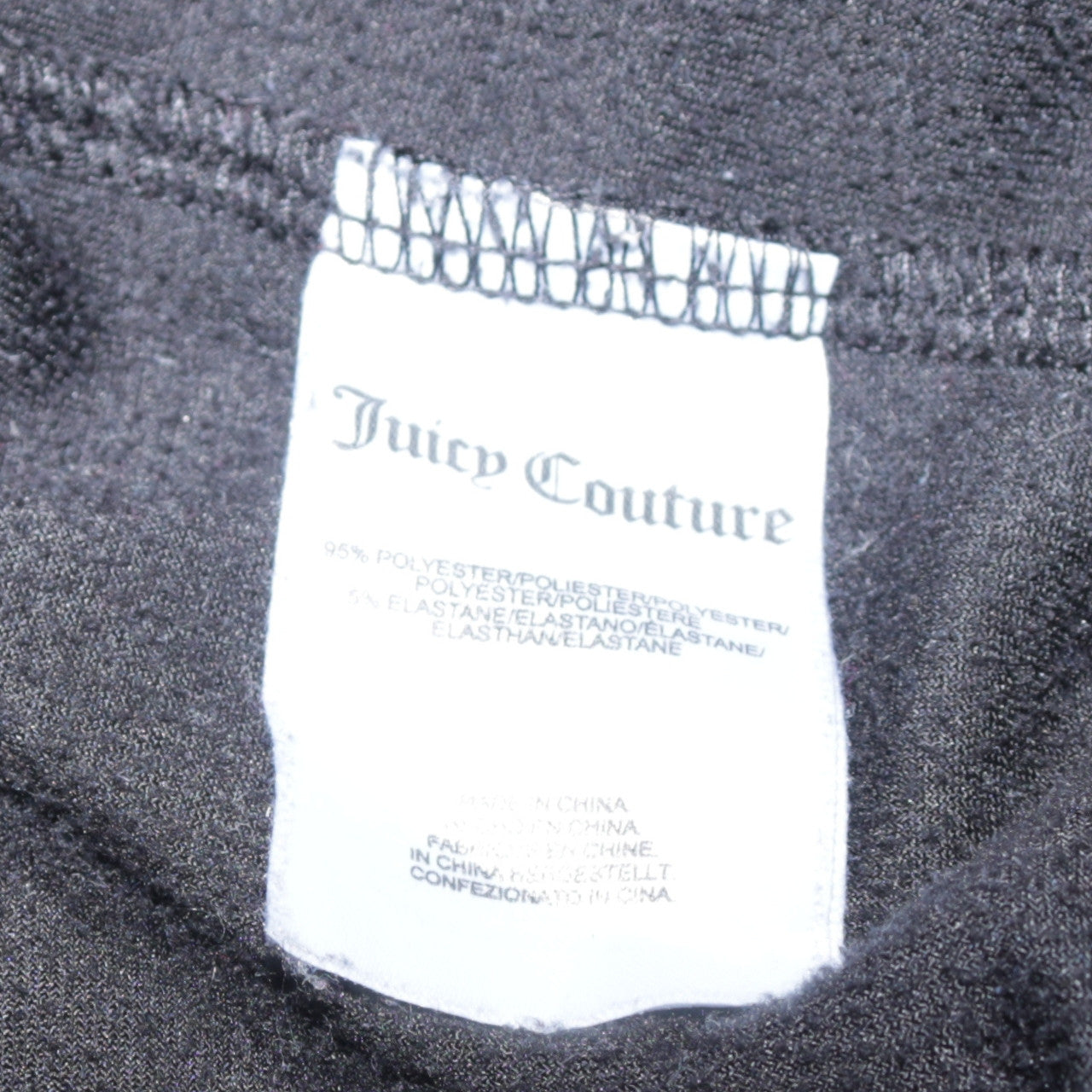 Juicy Couture Sport Women's Black XS Velour Full Zip Hoodie
