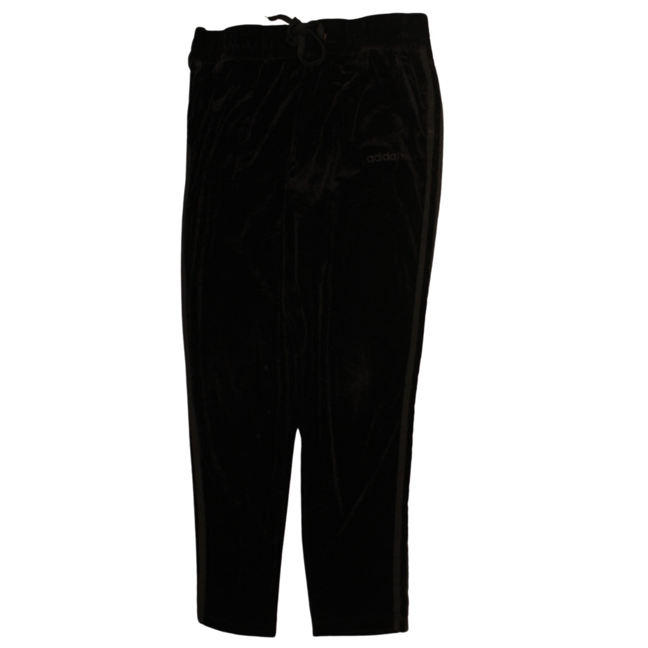 Adidas Women’s Black Velvet Straight Leg Trousers 3XL
