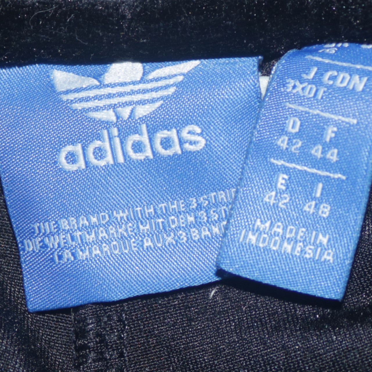 Adidas Women’s Black Velvet Straight Leg Trousers 3XL