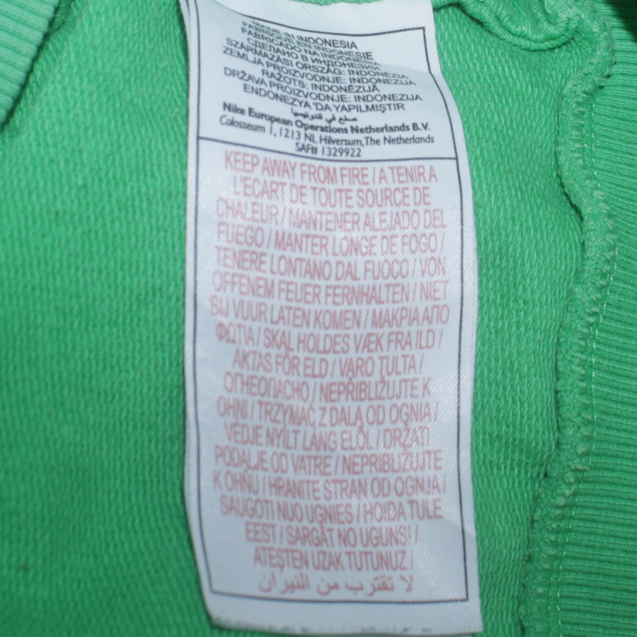 Nike Womens Green Pullover Hoodie XL Relaxed Fit Sportswear