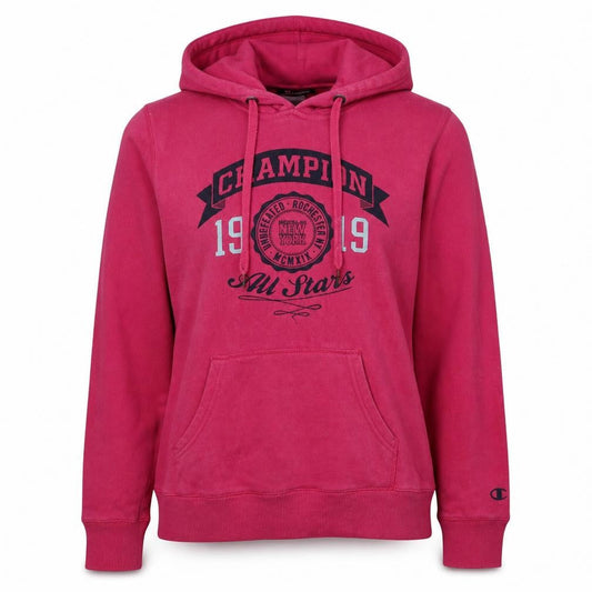Champion Womens Pink Pullover Hoodie Size 14 Graphic Print