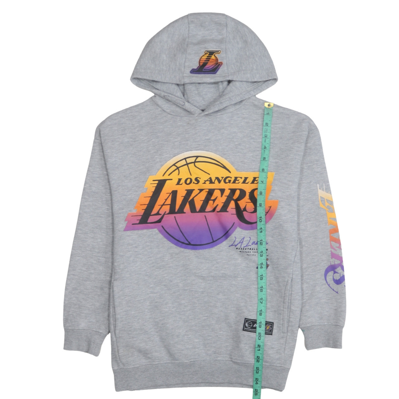NBA Los Angeles Lakers Boys Grey Pullover Hoodie 11-12 Years Graphic Print