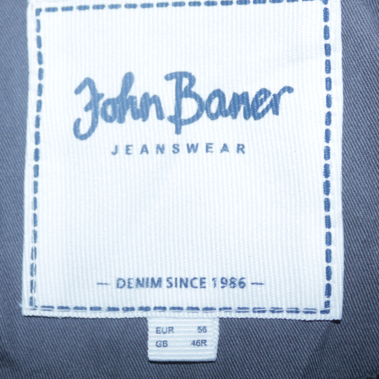 John Baner Men's Brown Hooded Cotton Parka Jacket Size 46