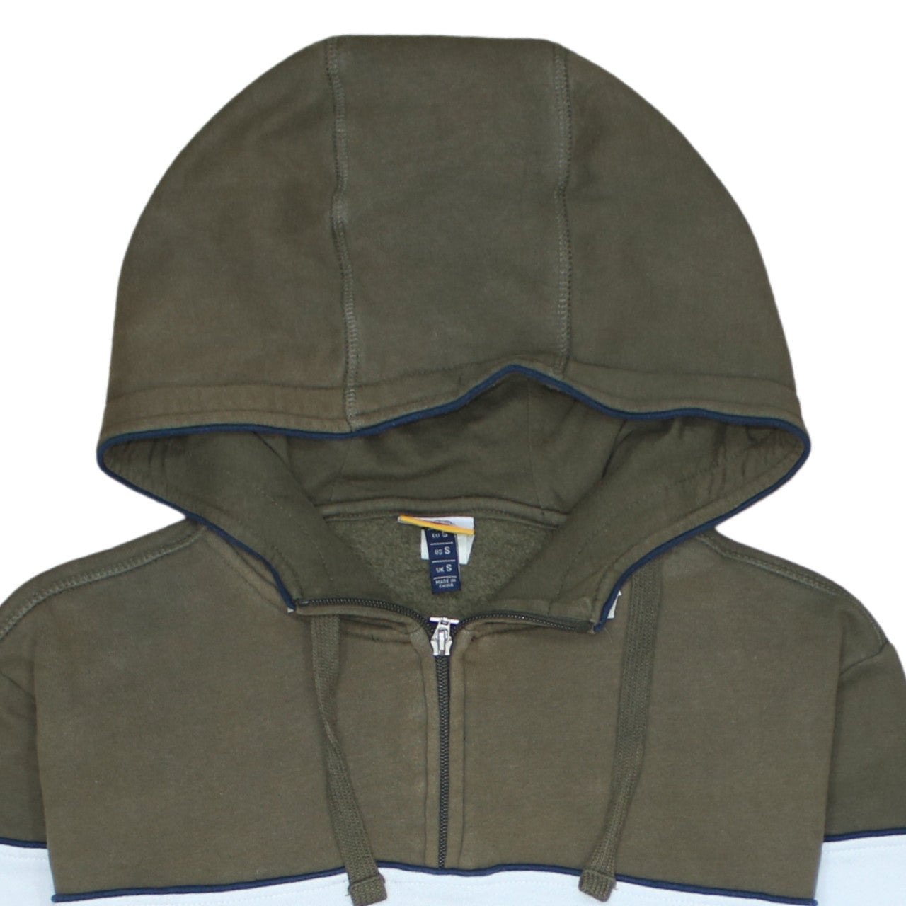 Ellesse Mens Green 1/2 Zip Hoodie Small Logo Sports Fleece