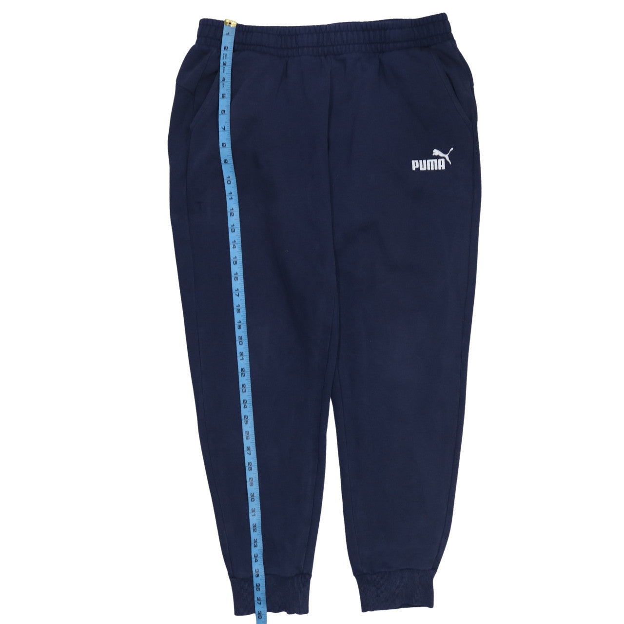 Puma Men Blue XL Sweatpants Elastic Waist Fleece Joggers