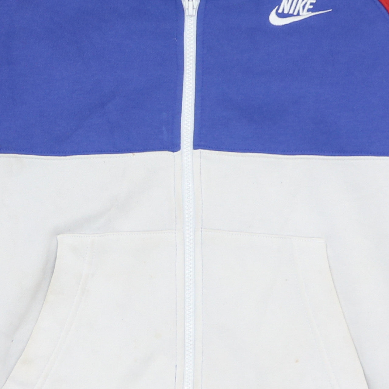 Nike Men's Blue Red White Full Zip Hoodie XS Sports Style