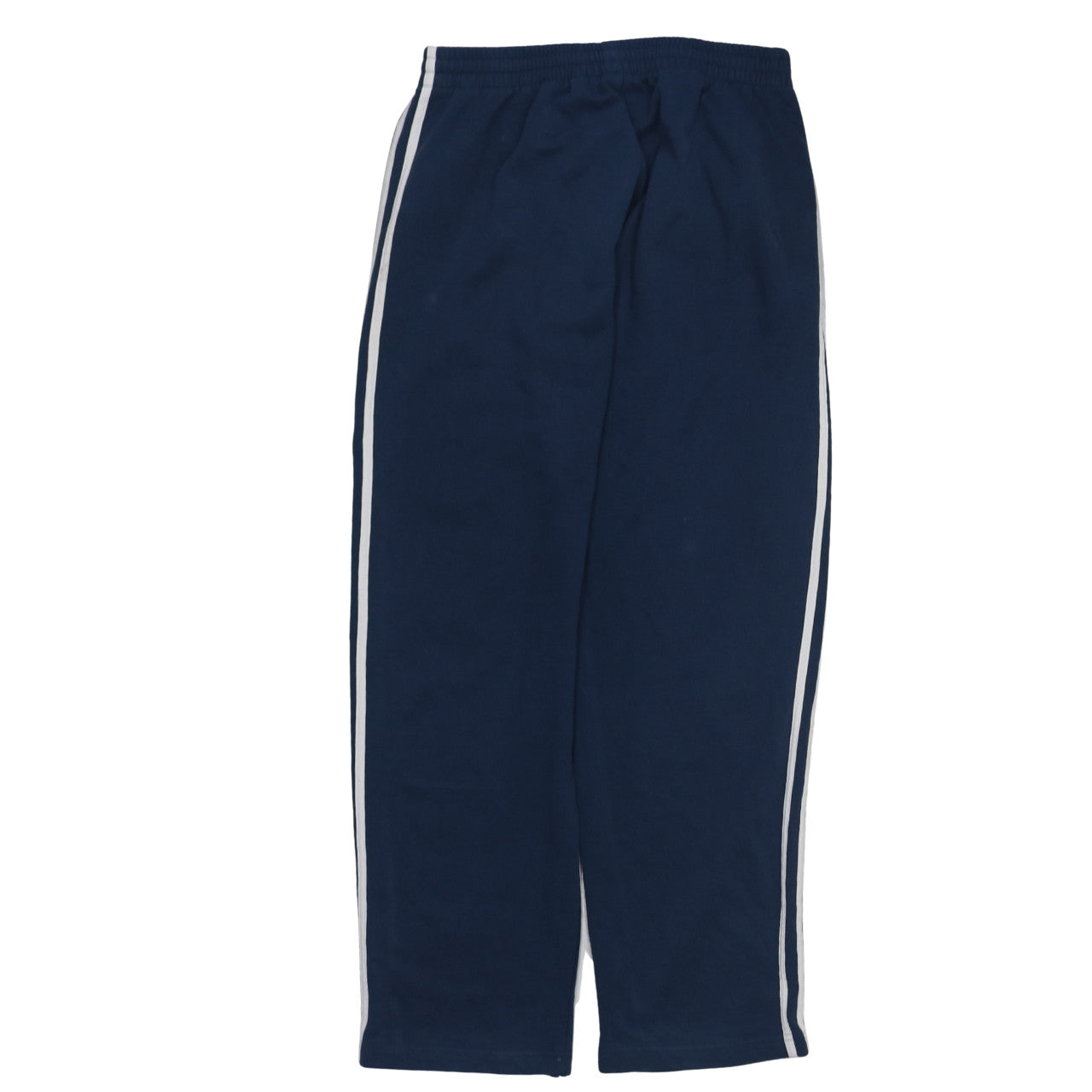 Adidas Men Blue Striped Sweatpants Medium Regular Fit