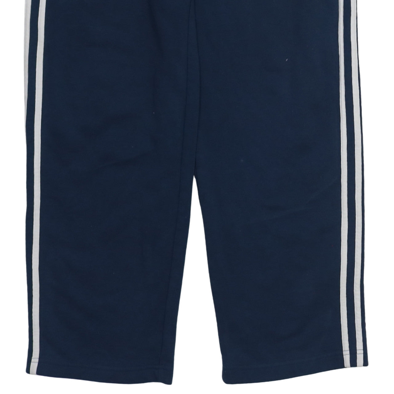Adidas Men Blue Striped Sweatpants Medium Regular Fit