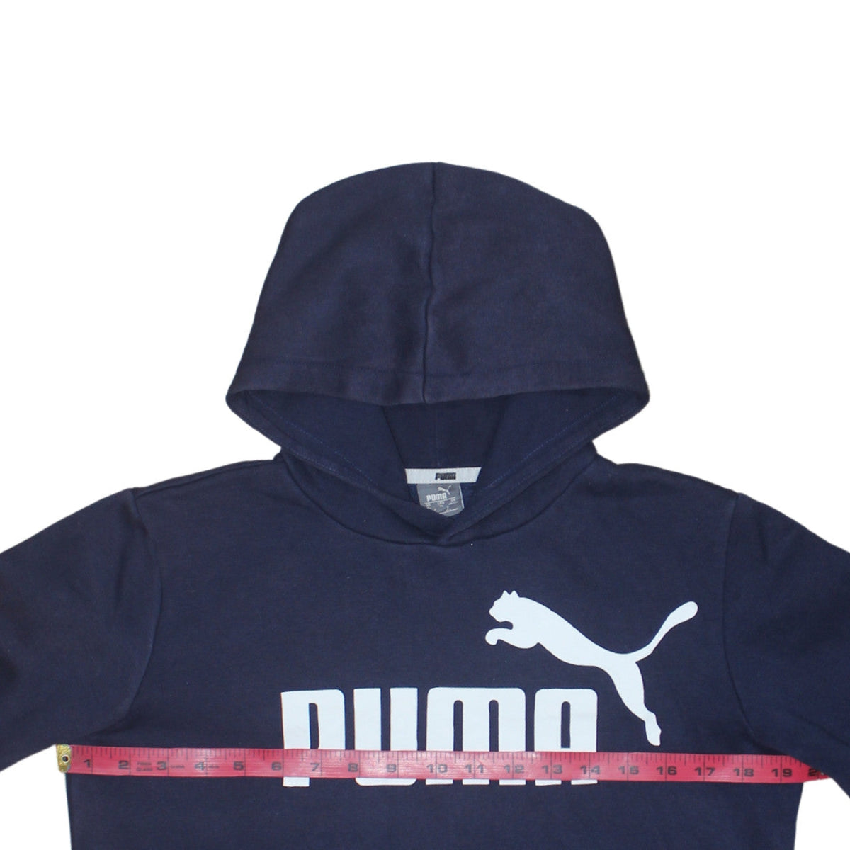 Puma Boys Navy Blue Pullover Hoodie 13-14 Years Hooded Sweatshirt