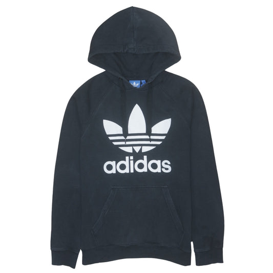 Adidas Men's Black Pullover Hoodie Small Hooded Sweatshirt Logo
