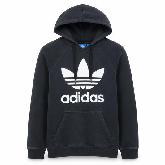 Adidas Men's Black Pullover Hoodie Small Hooded Sweatshirt Logo
