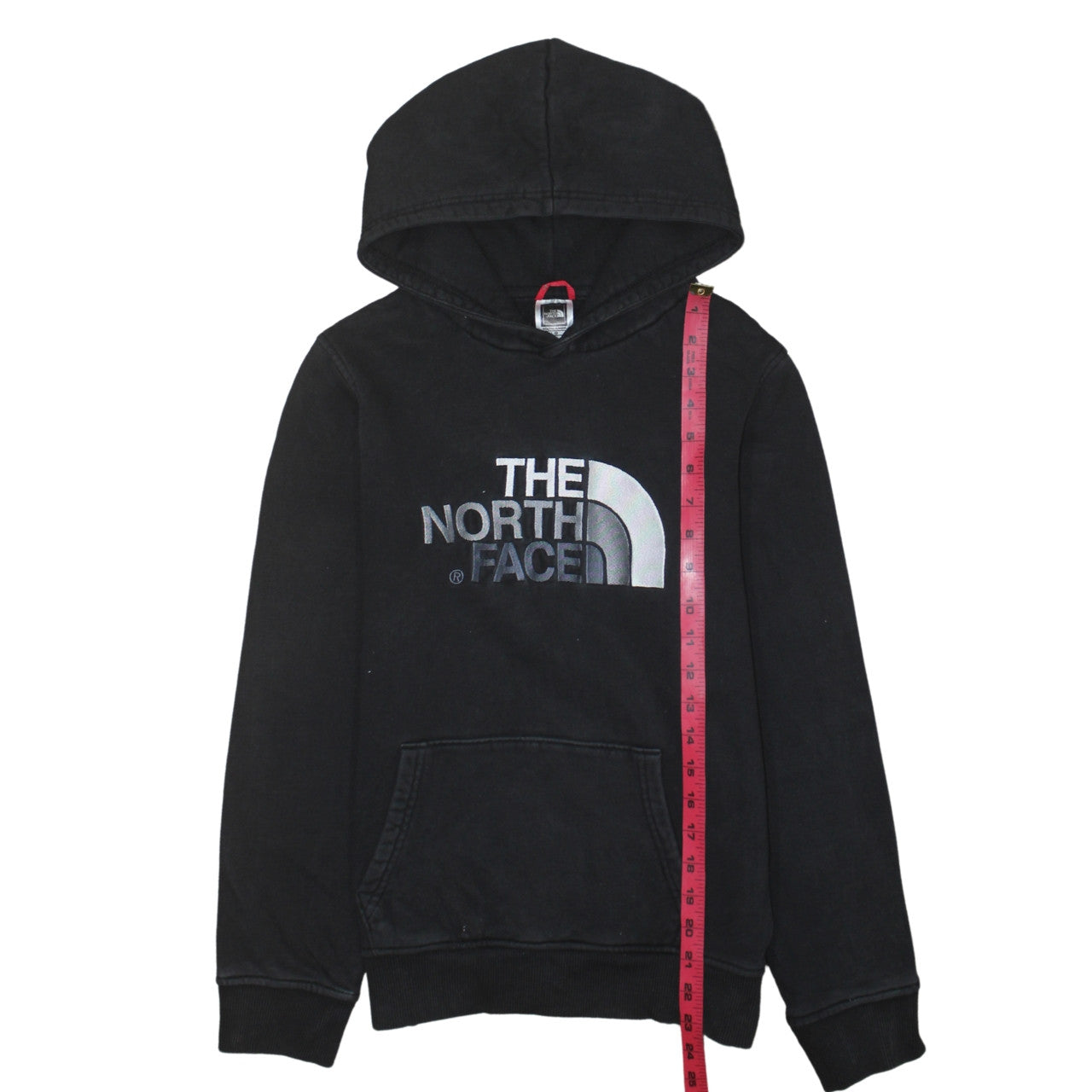 The North Face Boys Black Pullover Hoodie L Cotton Fleece Casual Warm