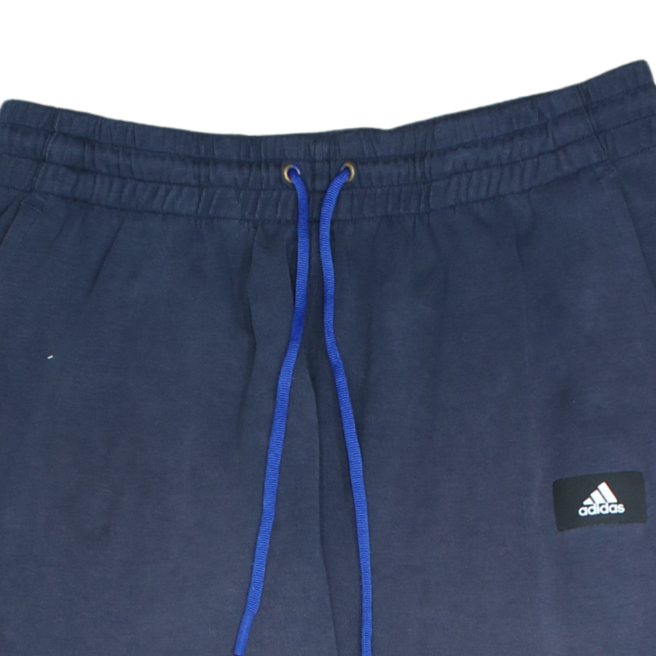 Adidas Men Blue Jogger Sweatpants L Elastic Waist Tapered Fit