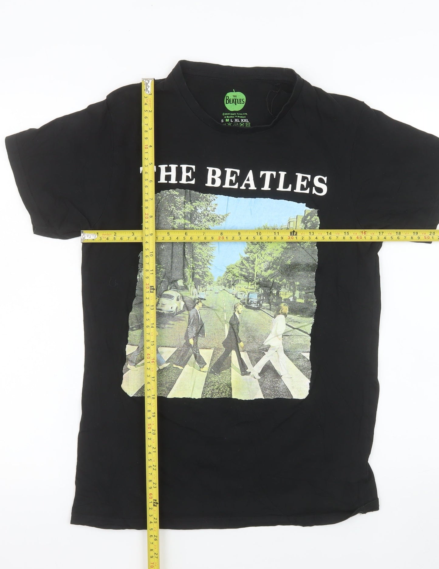 The Beatles Men's Black Abbey Road Graphic Band T-Shirt M