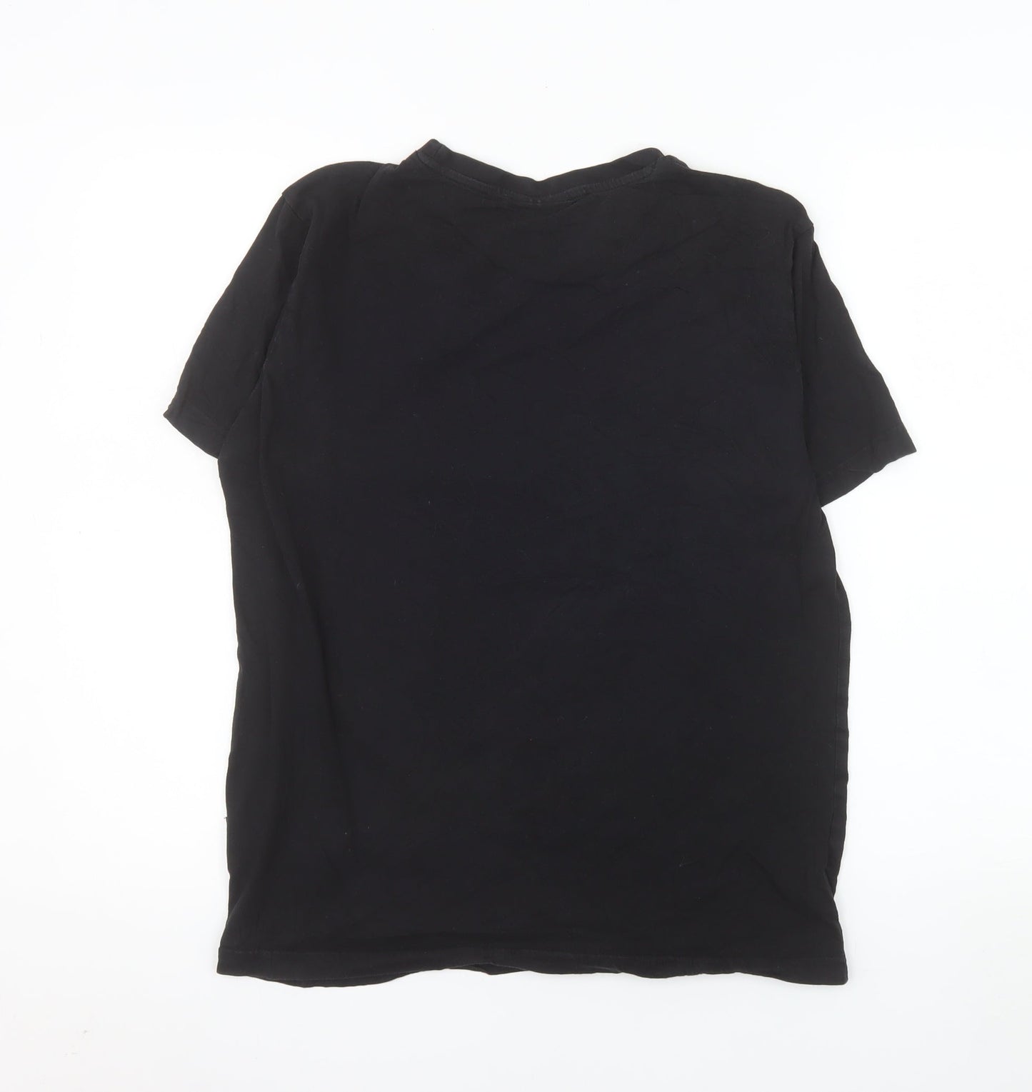 NICCE Men's Black Small Graphic Logo Cotton T-Shirt