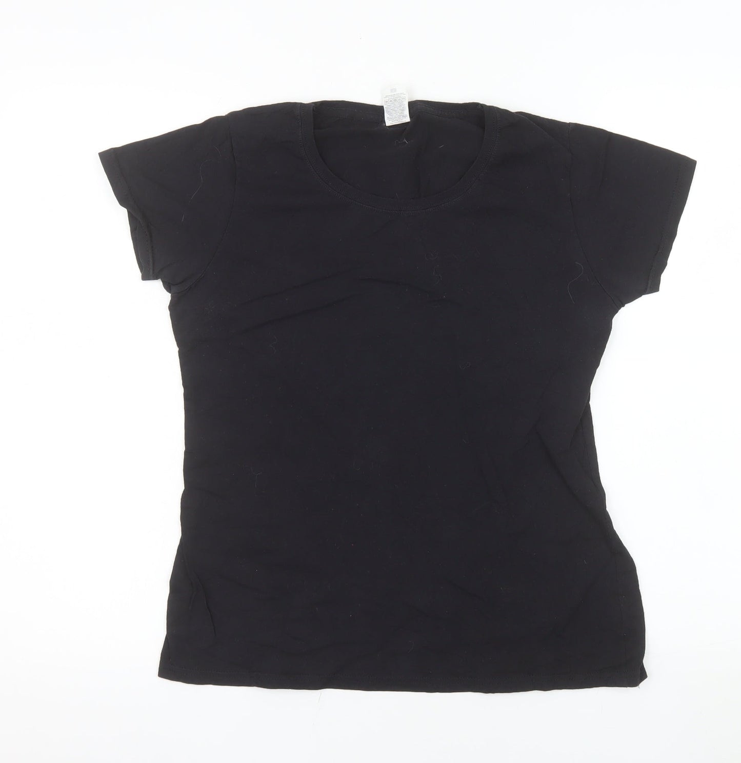 Fruit of the Loom Womens Black Small Basic Cotton T-Shirt