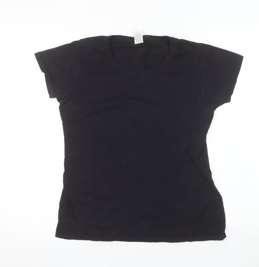 Fruit of the Loom Womens Black Small Basic Cotton T-Shirt