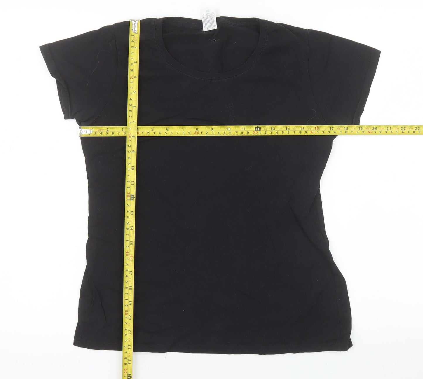 Fruit of the Loom Womens Black Small Basic Cotton T-Shirt