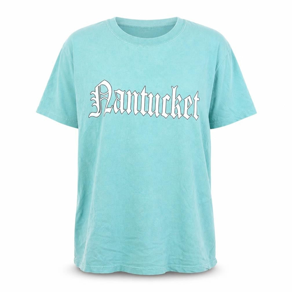 Firstport Women’s Blue Nantucket Cotton T-Shirt Size L