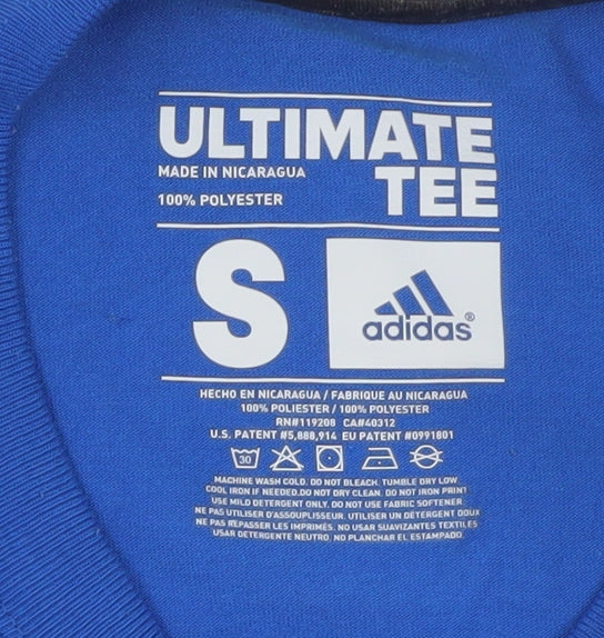 Adidas Men's Blue UCLA Ultimate Tee T-Shirt Size S Polyester Sportswear