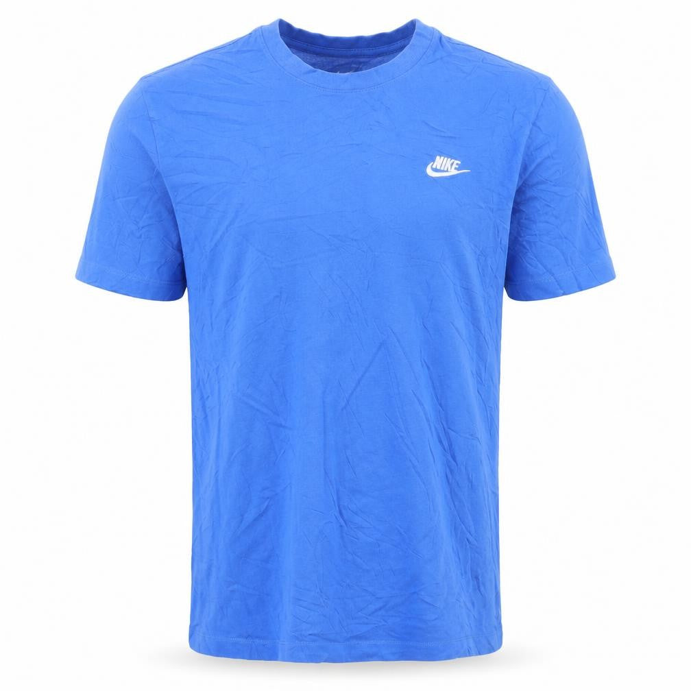 Nike Men's Blue Crew Neck Short Sleeve Cotton T-Shirt M Regular