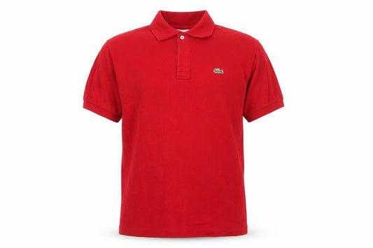Lacoste Boys Red Cotton Polo Shirt Short Sleeve 16 Years Logo Summer Top