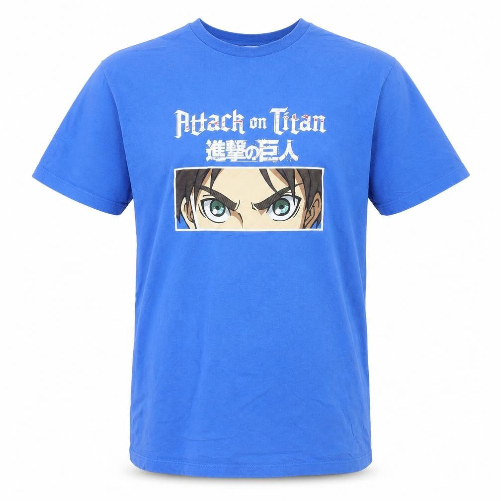 Crunchyroll Attack on Titan Blue Anime Men's M Graphic T-Shirt