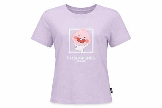 Little FRIENDS Women’s Purple Cotton Anime T-Shirt S