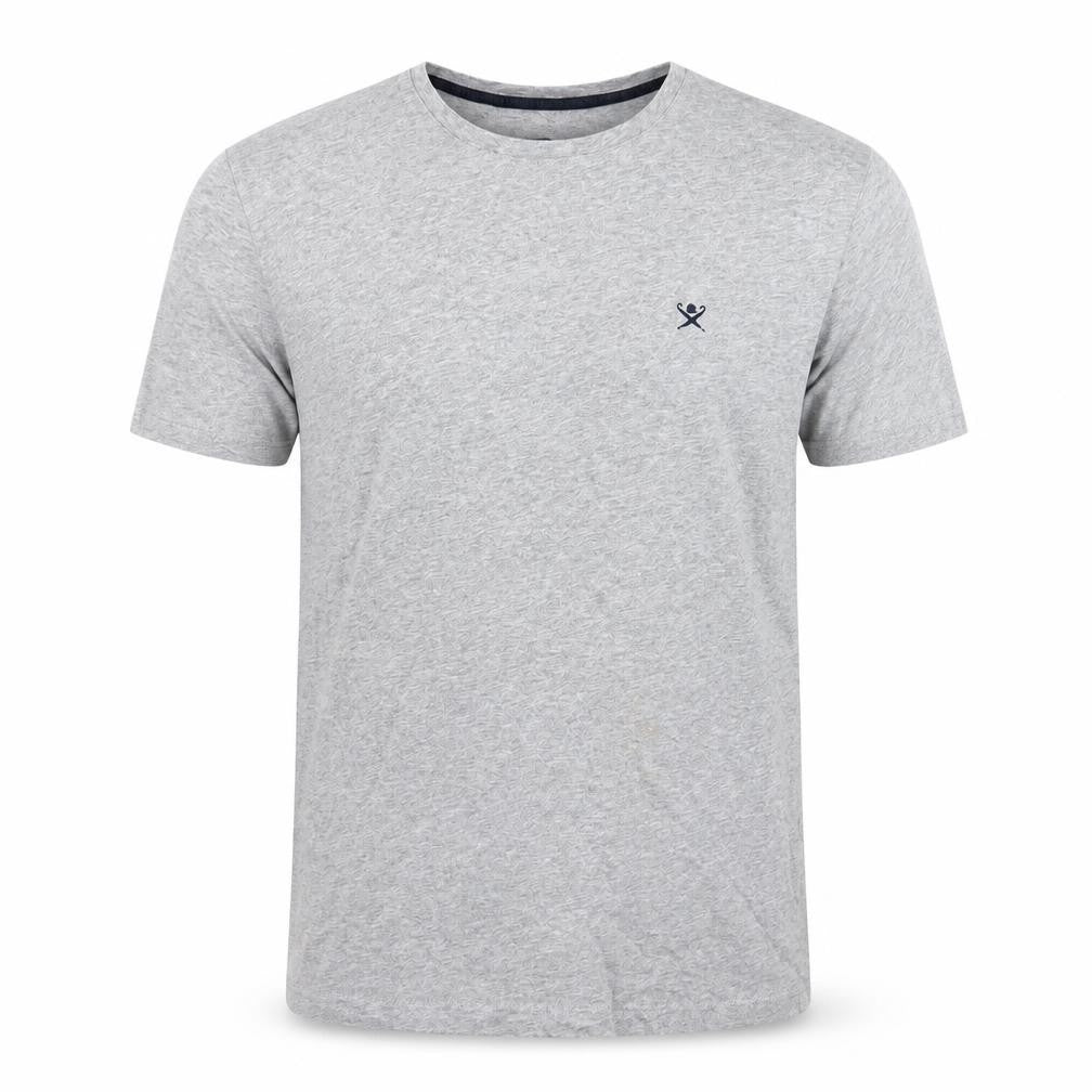 Hackett London Mens Grey Classic Fit Short Sleeve Cotton T-Shirt M