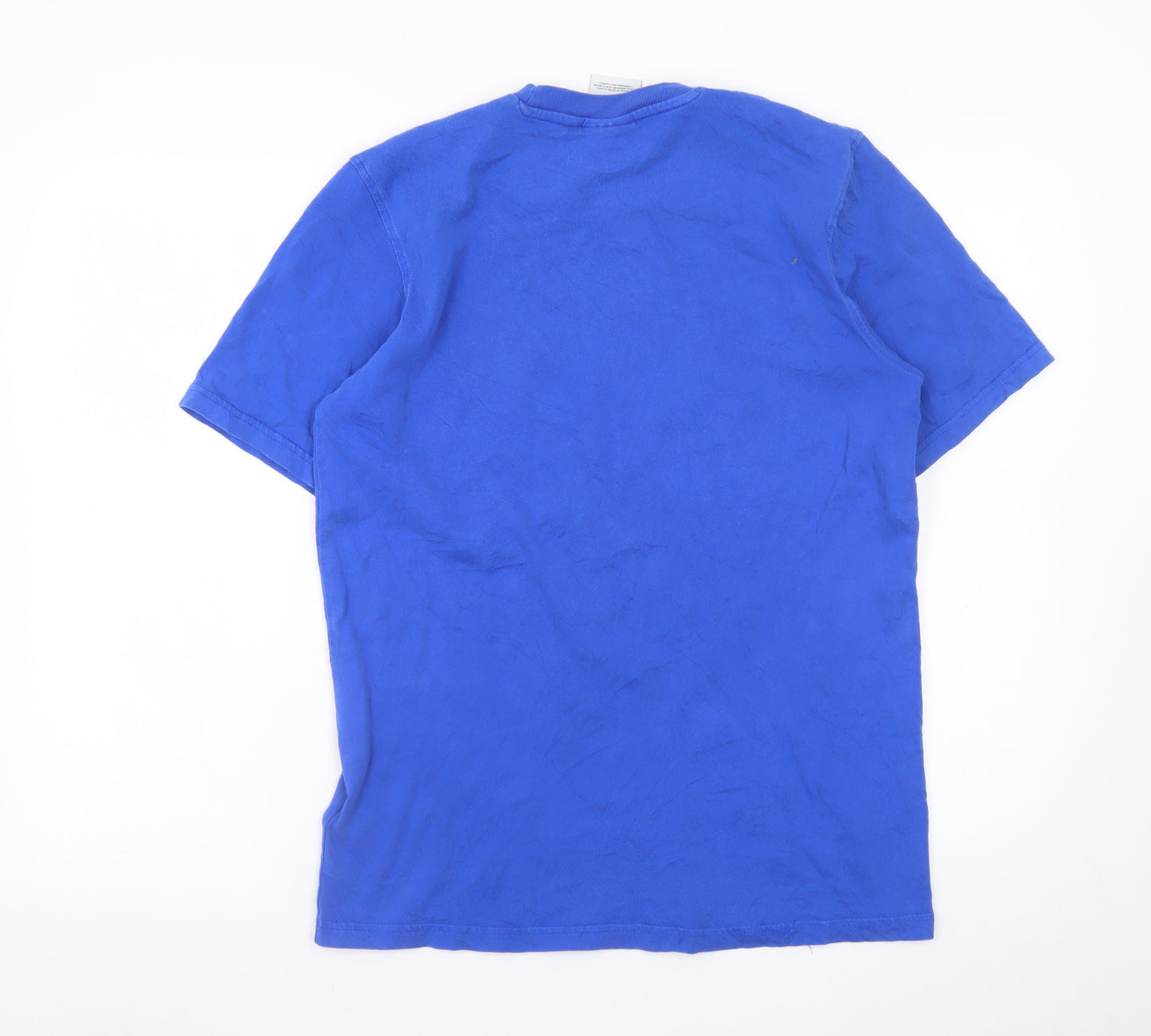 Adidas Men's Blue Short Sleeve Crew Neck Graphic T-Shirt Size S
