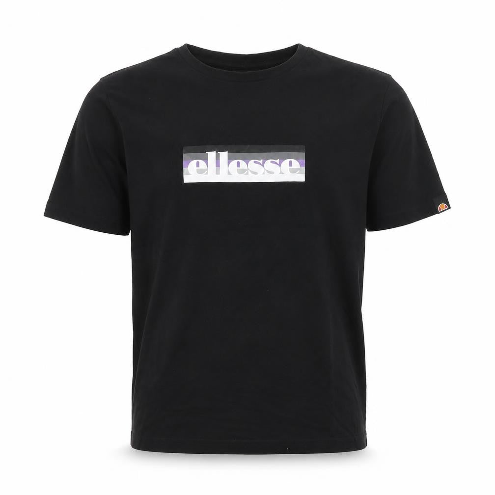 Ellesse Men's Black Medium Graphic Logo Cotton T-Shirt