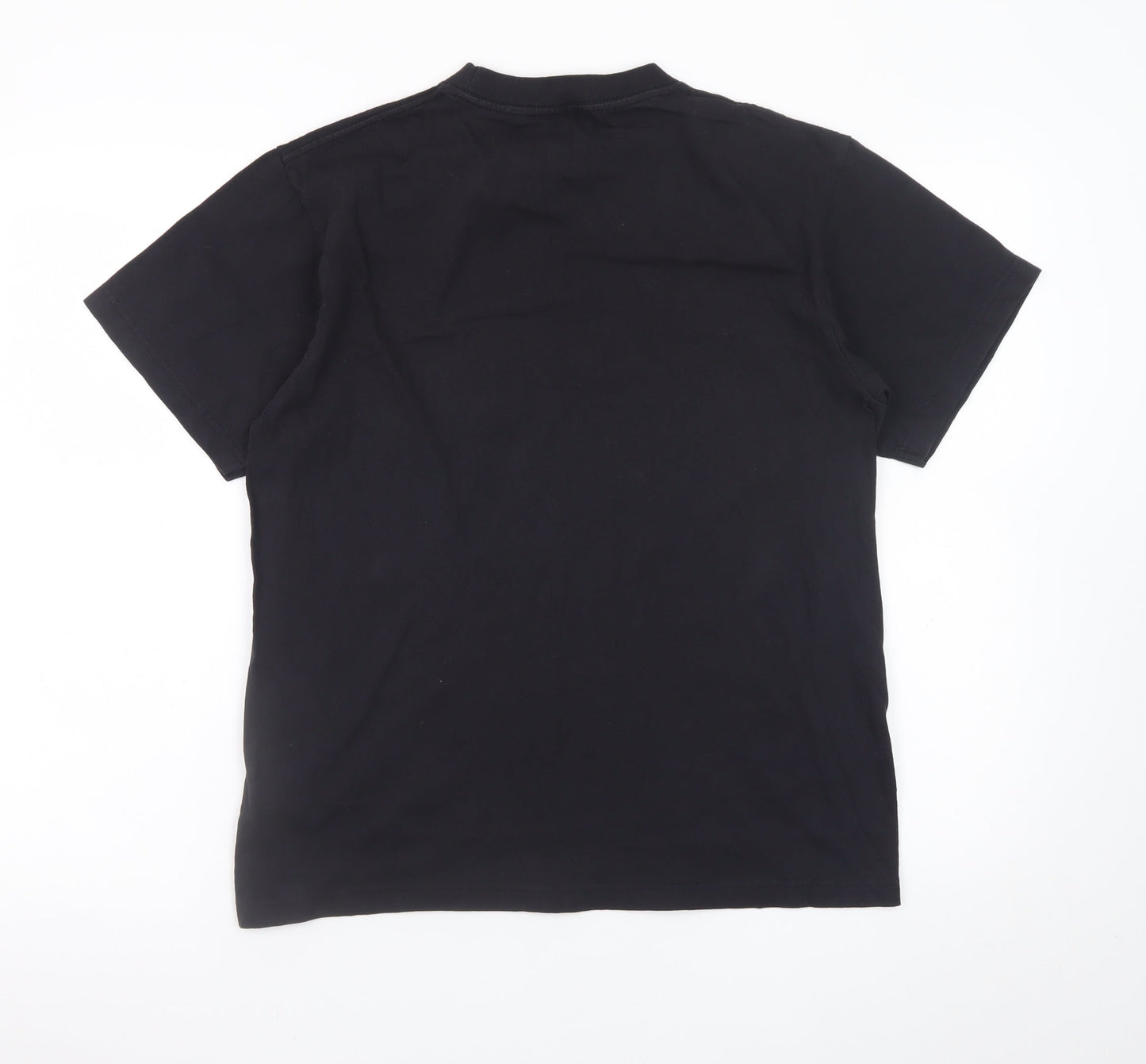 MiShi Men's Black Los Angeles California Graphic Cotton T-Shirt Size M