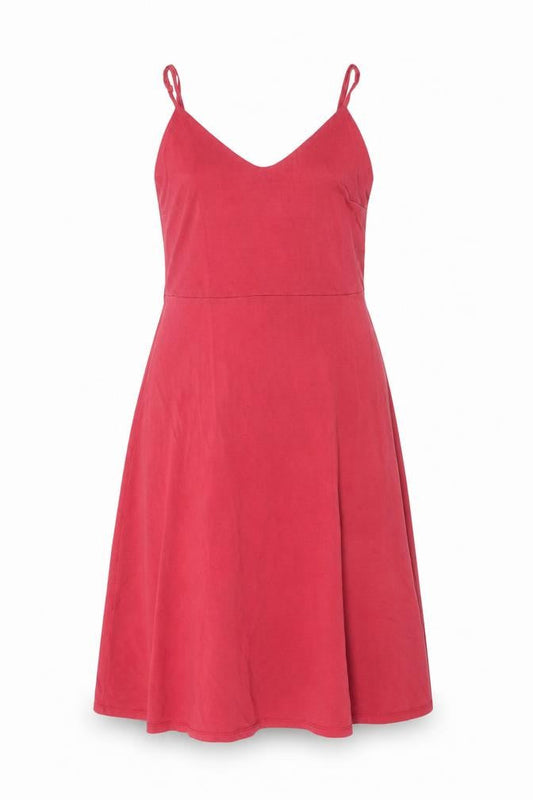 People Tree Women Red Size 10 Slip Dress Midi Lyocell Cotton