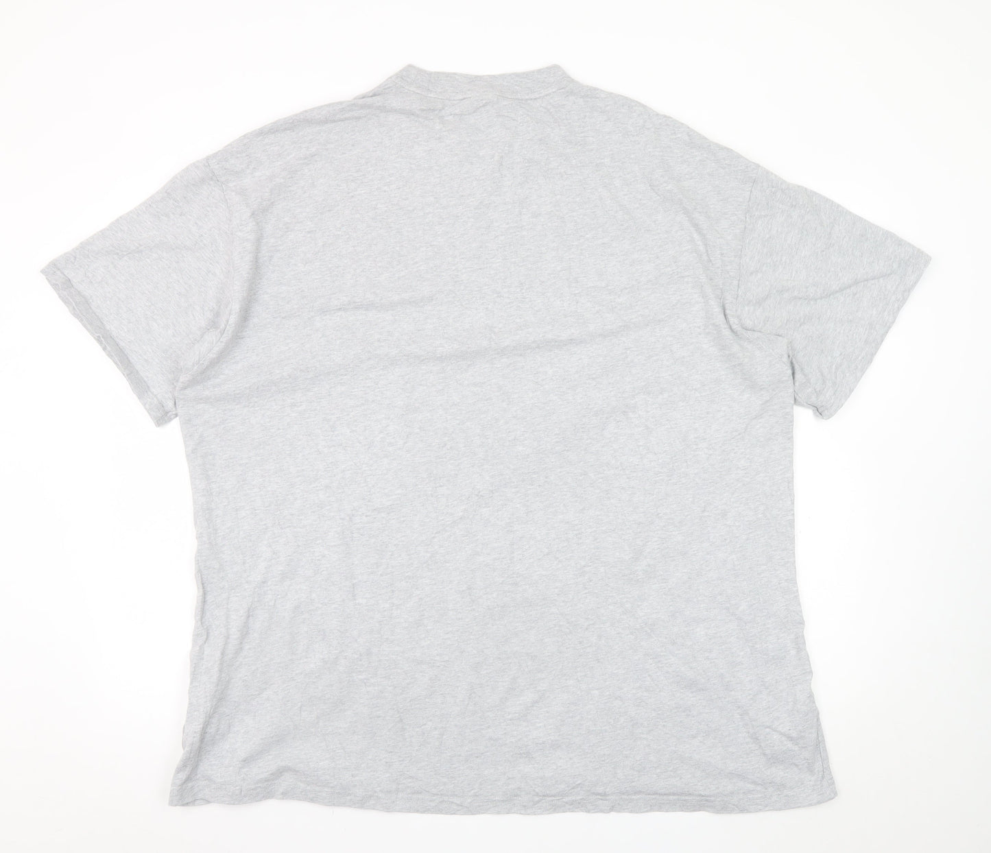 Puma Men's Grey Crew Neck Cotton Short Sleeve T-Shirt M