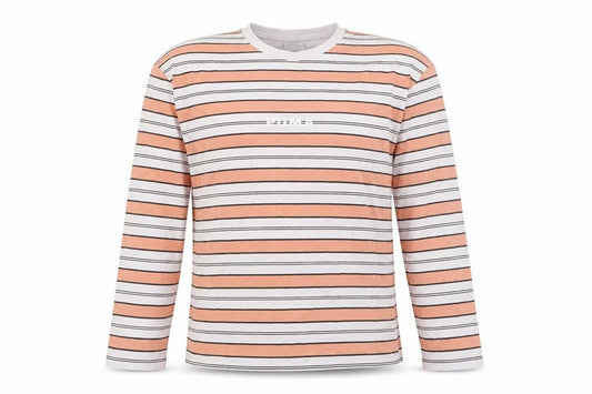Puma Men's Multicoloured Striped Long Sleeve Cotton T-Shirt XS