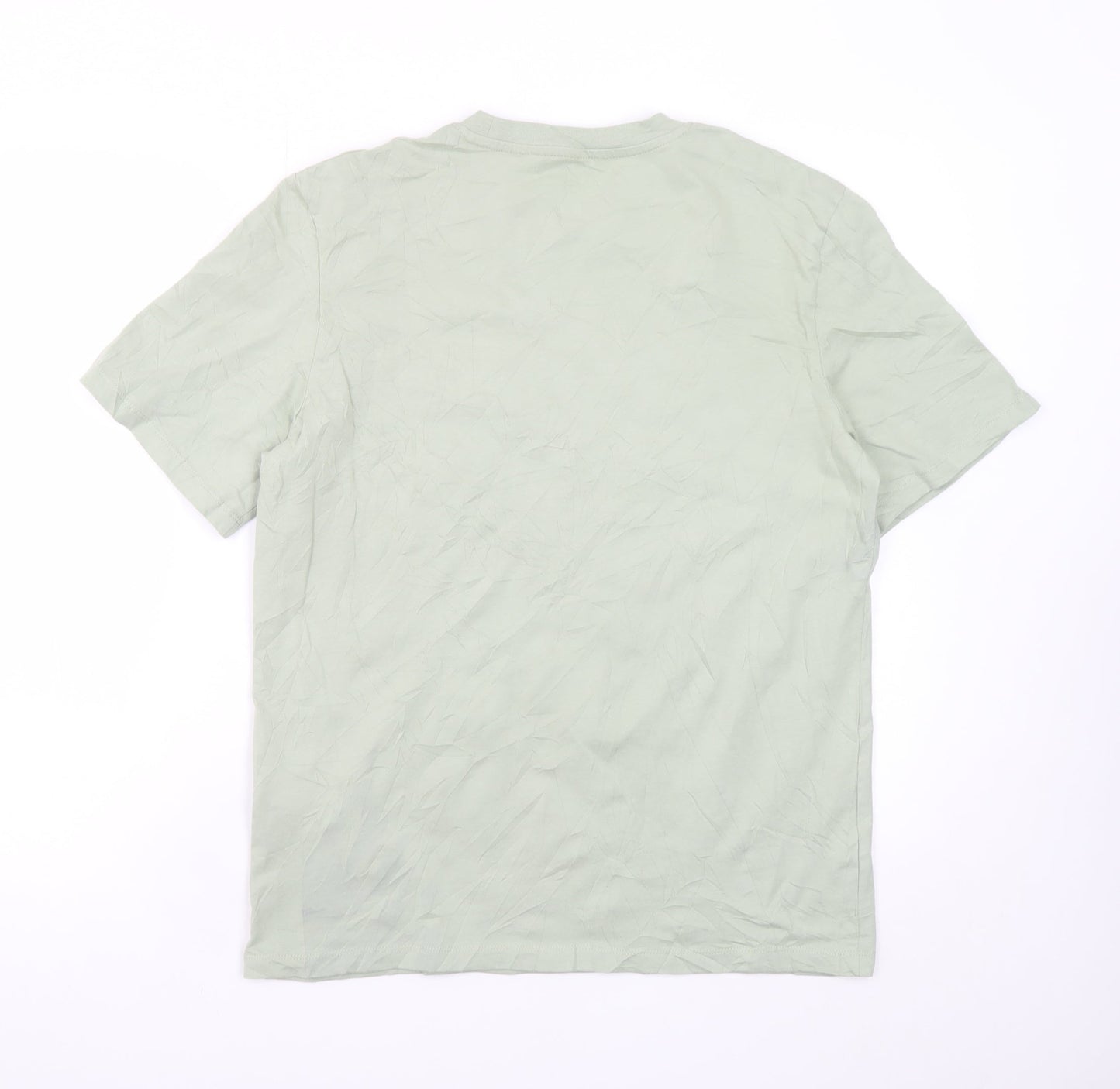 Jack & Jones Core Men's Green Graphic Print Crew Neck T-Shirt M