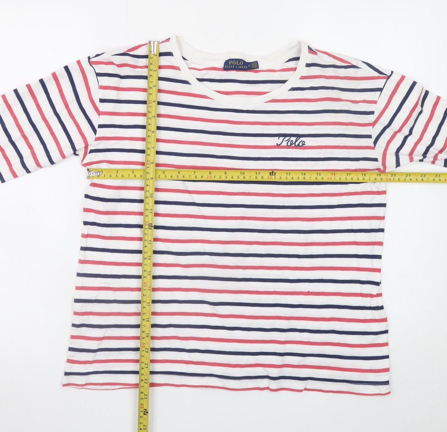 Ralph Lauren Womens Multicoloured Striped Long Sleeve T-Shirt M