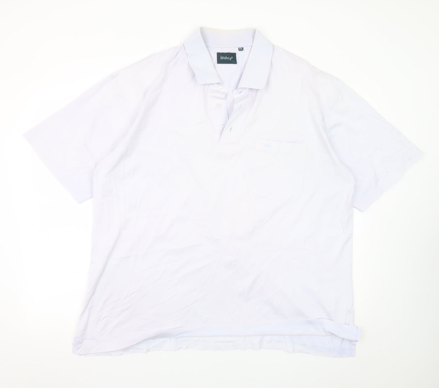 Wolsey Men's White 2XL Cotton Short Sleeve Polo Shirt