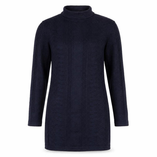 Warehouse Women’s Blue Roll Neck Tunic Jumper Size 6