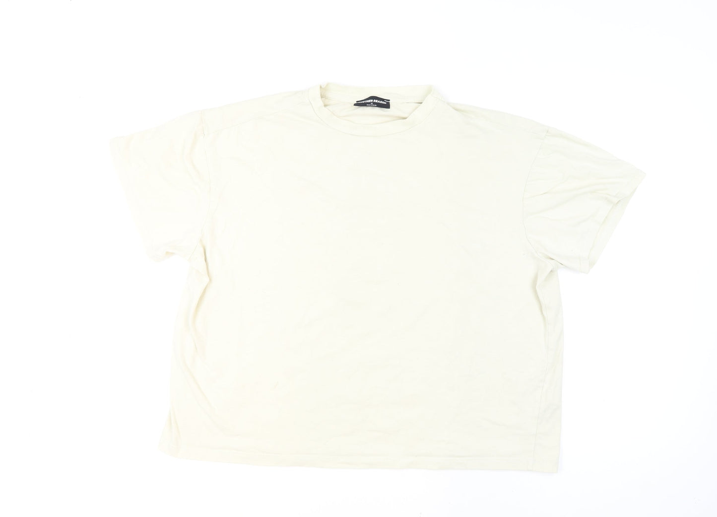 Another Reason Men’s Ivory Graphic Print Crew Neck T-Shirt Size M