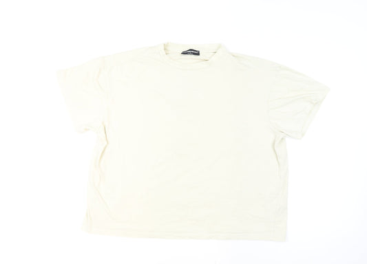 Another Reason Men’s Ivory Graphic Print Crew Neck T-Shirt Size M