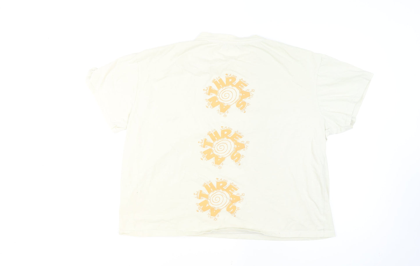 Another Reason Men’s Ivory Graphic Print Crew Neck T-Shirt Size M