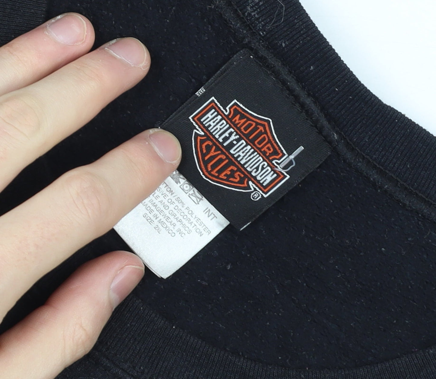 Harley-Davidson Men’s Black 2XL Pullover Sweatshirt Biker Graphic