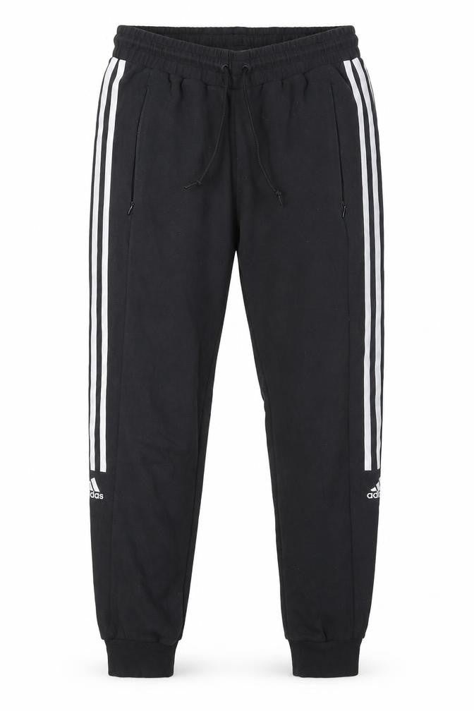 Adidas Women's Black S Jogger Activewear Trousers with Side Stripes