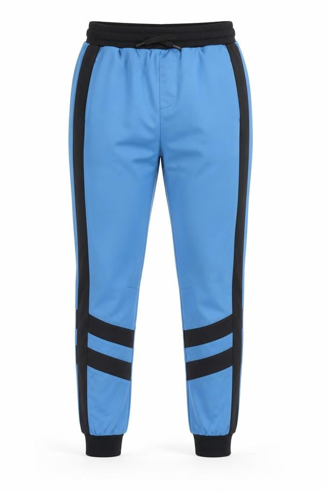 Native Youth Men's Blue Jogger Trousers Medium with Side Stripes