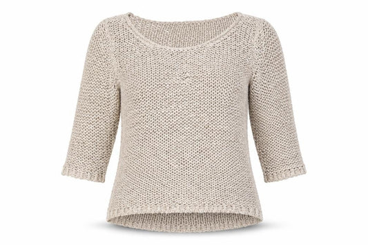 Next Women’s Beige Open-Knit Cotton Pullover Jumper Size S