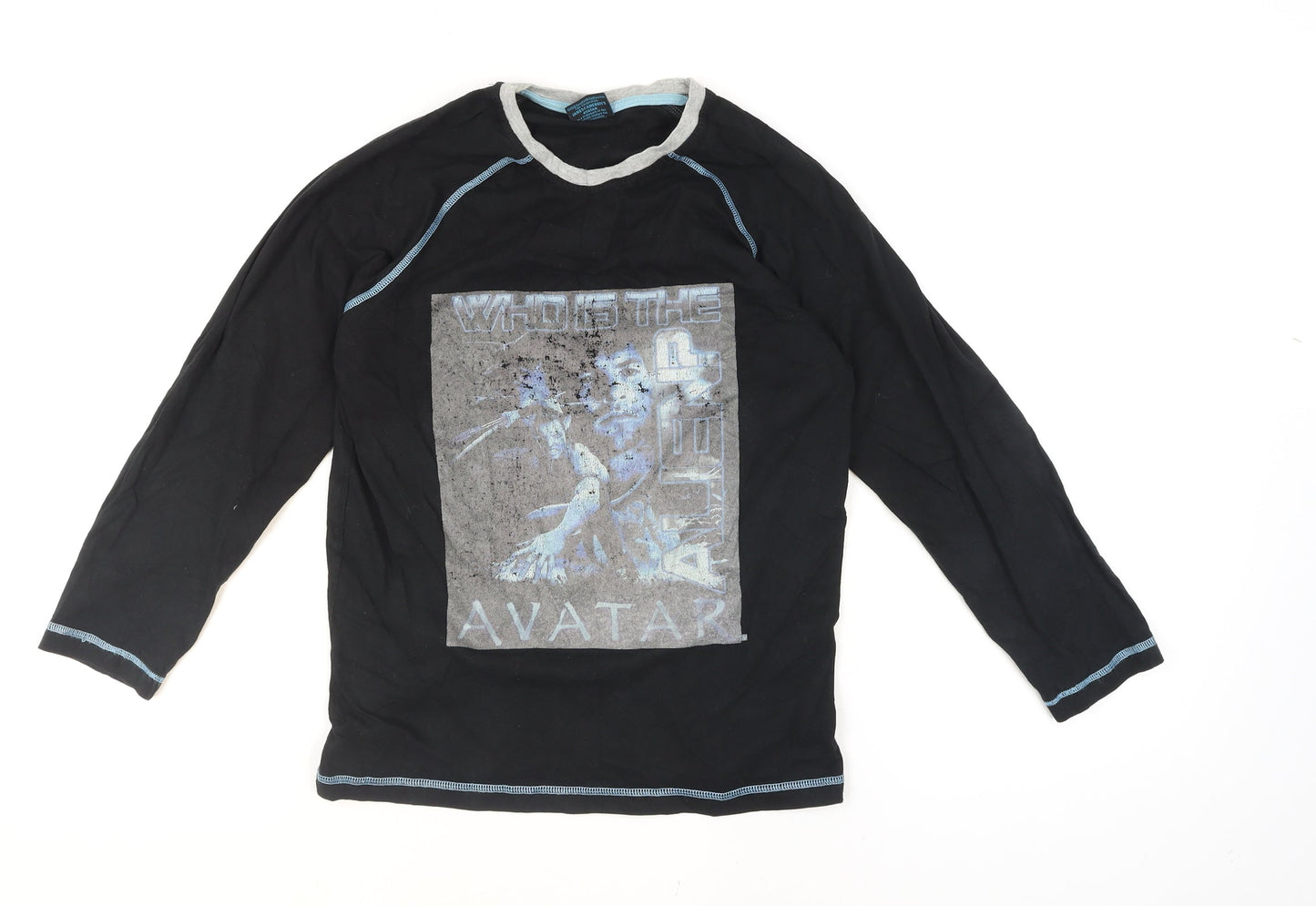 Men’s Avatar Black Long Sleeve Graphic Top - Size M